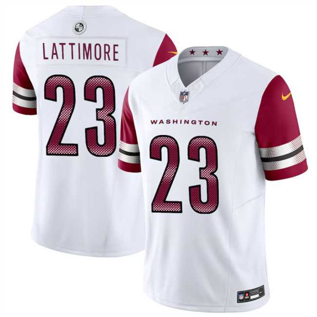 Men & Women & Youth Washington Commanders #23 Marshon Lattimore White 2024 F.U.S.E. Vapor Limited Stitched Jersey